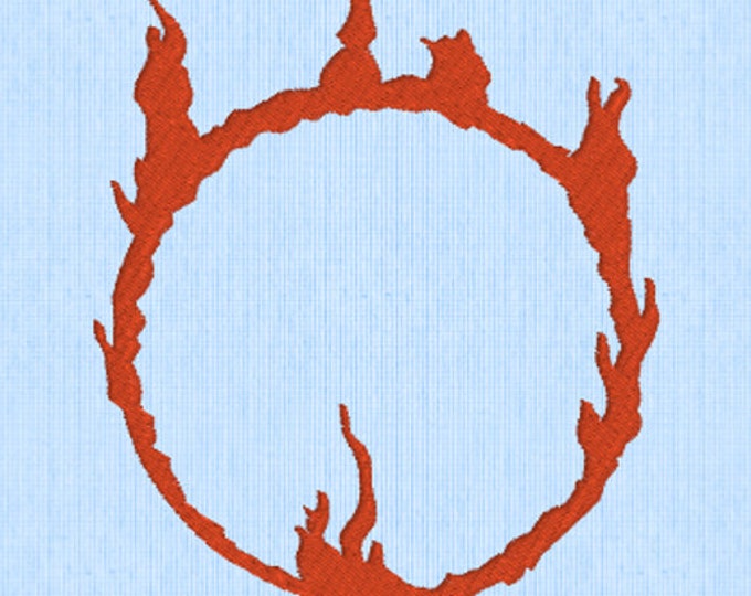 Ring of Fire Embroidery Design