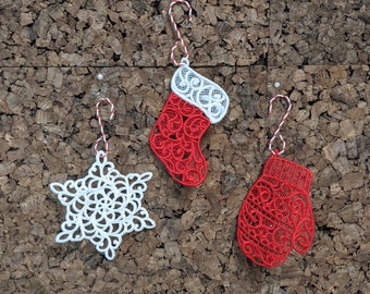 Holiday Ornament Trio