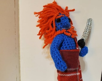 Little Blue Men - Crocheted Doll/Action Figure