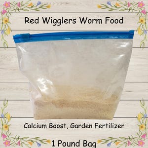 Ground Egg Shells: Natural Garden Fertilizer, Calcium Boost, Worm Food (1 Pound Bag)