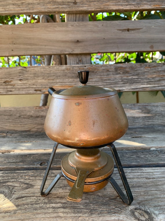 SPRING COPPER FONDUE SWITZERLAND FONDUE BURNER MID CENTURY MODERN
