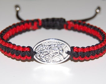 St Michael Bracelet,Guardian Angel Bracelet,Officer Gift,Patron Saint Bracelet,Protected Gift,Catholic,Christian Bracelet,Defend,St Bracelet