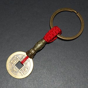 Llavero Feng Shui, llavero con amuleto de moneda china, para coche, bolso, monedero, espiritualidad, mala, protección, llavero de buena suerte, Feng Shui, regalo.
