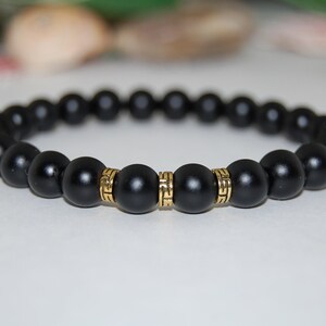 Black Onyx Bracelet,Gemstone Bracelet,8mm Beads,Stretch Bracelet,Boho,Man,Woman,Onyx Bracelet,Matte Onyx Bracelet,Unisex Beaded Bracelet