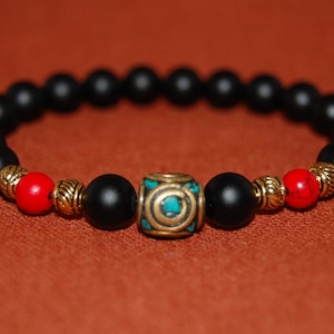 Black Onyx Bracelet,Gemstone Bracelet,8mm Beads,Stretch Bracelet,Boho,Man,Woman,Onyx Bracelet,Matte Onyx Bracelet,Unisex Beaded Bracelet