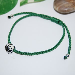 Panda-Fußkettchen, Panda-Bär-Fußkettchen, Panda-Armband, verstellbarer Kordelzug, Boho-Fußkettchen, Sommer-Fußkettchen, Frauen-Fußkettchen, Frauen-Armband, Panda