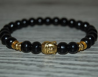 Buddha Bracelet,Wood Bracelet,Spirituality Bracelet,Prayer 8mm Wood Beads,Good Luck Bracelet,Mala Bracelet,Men,Women,Yoga Bracelet,Gift