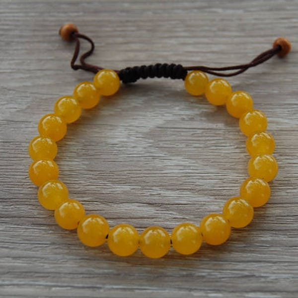 Yellow Jade Bracelet,Yellow Jade 8mm Beads,Jade Shamballa Bracelet,Mala Bracelet,Yoga Bracelet,Unisex,Spiritual,Gift,Man,Woman,Good Luck