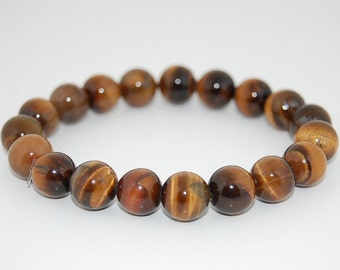 Tiger Eye Bracelet,8mm Tiger Eye Gemstone Beads,Elastic Fits,Man,Woman,Mens Tiger Eye Bracelet,Tiger Eye Gemstone,Gift