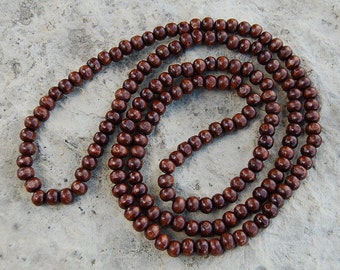 40 Inches Extra Long Beaded Necklace, Stretch, Brown 8mm Wood Beads,Mala,Prayer,Man,Woman,Good Luck,Yoga,Protection,Meditation,Spirituality
