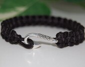 Fish Hook Bracelet,Fish Hook Cord Bracelet,Nautical Bracelet,Spirituality,Inspirational,Positive Bracelet,Men 39 s Bracelet,Women 39 s Bracelet