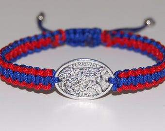 St Michael Bracelet,Guardian Angel Bracelet,Officer Gift,Patron Saint Bracelet,Protected Gift,Catholic,Christian Bracelet,Defend Bracelet