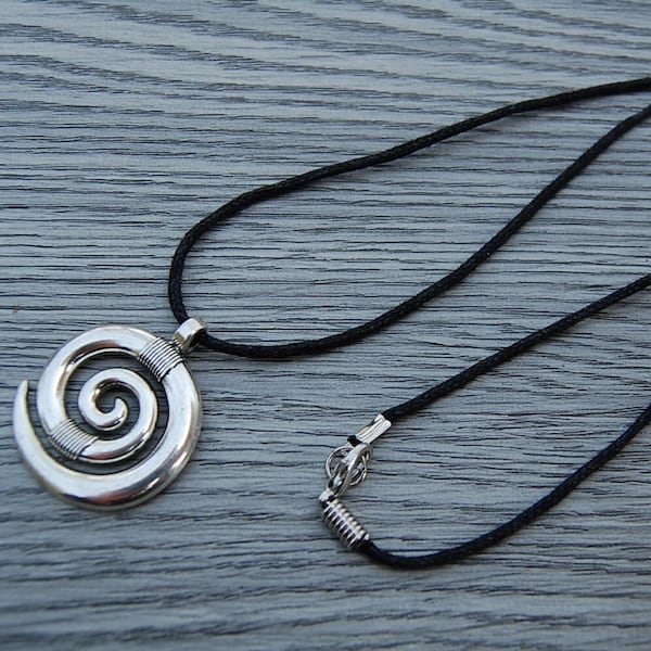 Spiral Necklace,Spiral Cord Necklace,Choker Necklace,Auspicious,Spiritual,Surfer,Mans,Yoga,Protection,Woman,Meditation,Prayer,Men,Spiral