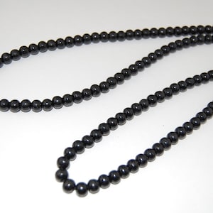 30 Inches Black Wood Beaded Necklace,Stretch,Black 8mm Wood Beads,Mala,Prayer,Man,Woman,Good Luck,Yoga,Protection,Meditation,Spirituality