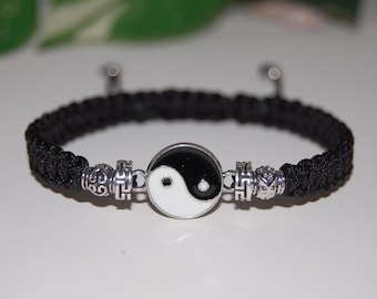 Yin Yang Bracelet,Balance Bracelet,Tai Chi Bracelet,Drawstring Bracelet,Men,Women,Yoga,Pray,Protection,Meditation,Good Wish Bracelet