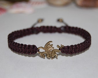 Dragon Bracelet,Welsh Dragon Bracelet,Drawstring Bracelet,Dragon Gifts,Men,Women,Welsh Bracelet,Dragon Jewelry,Good Luck Bracelet,Gift