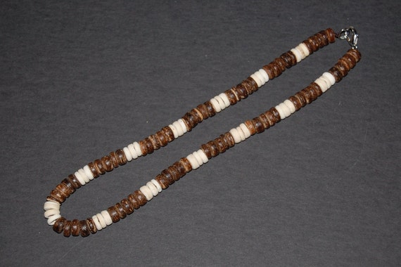 SEWACC Collana Di Perline Di Legno Di Guscio Di Cocco Boho Collana