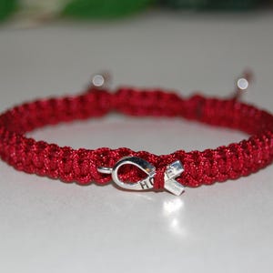 Awareness Bracelet,Fight Cancer Bracelet,Fight Multiple Myeloma,Sickle Cell Anemia,Meningitis,Hope Bracelet,Burgundy Ribbon Bracelet,Hope