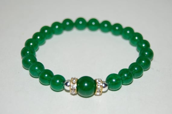 Bracelet Perles Jade Taïwan Sur Mesure - Homme Ou Femme, Fait Main