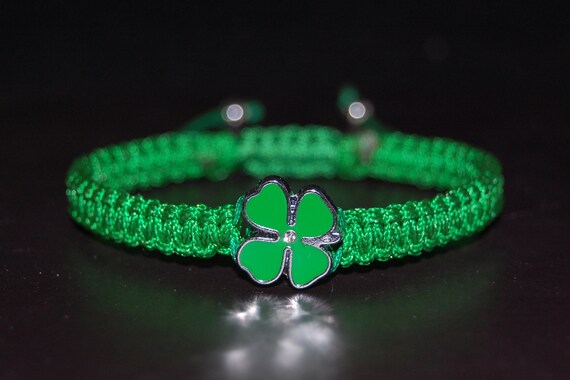 Clover Bracelet,4 Leaf Lucky Clover,four Leaf Clover Bracelet,st
