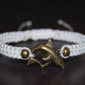 Shark Bracelet,Shark Charm Bracelet,Ocean Bracelet,Nautical Bracelet,Gift for Him,Gift for Her,Surfer Bracelet,Ocean Bracelet,Shark Gift