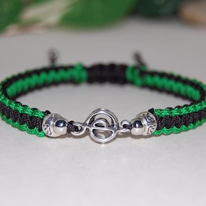 Braccialetto Musicale Con Ciondolo Nota | Regolabile 17,8-25,4 Cm | In Nylon Con Biglietto Ispiratore | Regalo Per Amanti Della Musica - 4