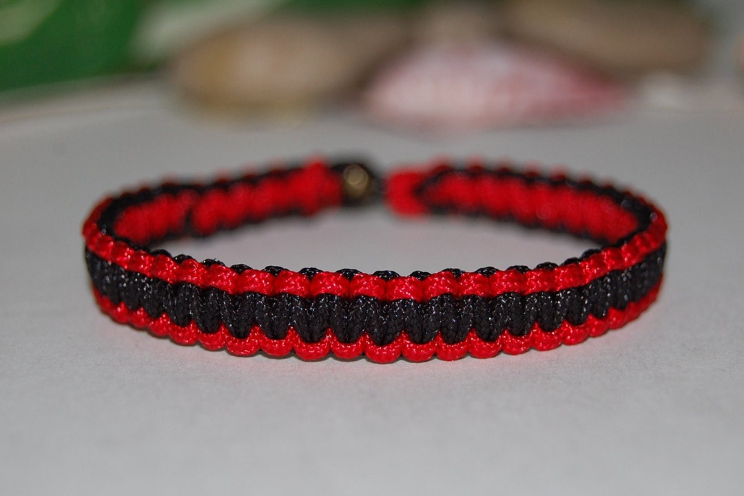 Black And Red Bracelet courage And Strength Bracelet macrame Friendship black-and-red-bracelet-courage-and-strength-bracelet-macrame-friendship