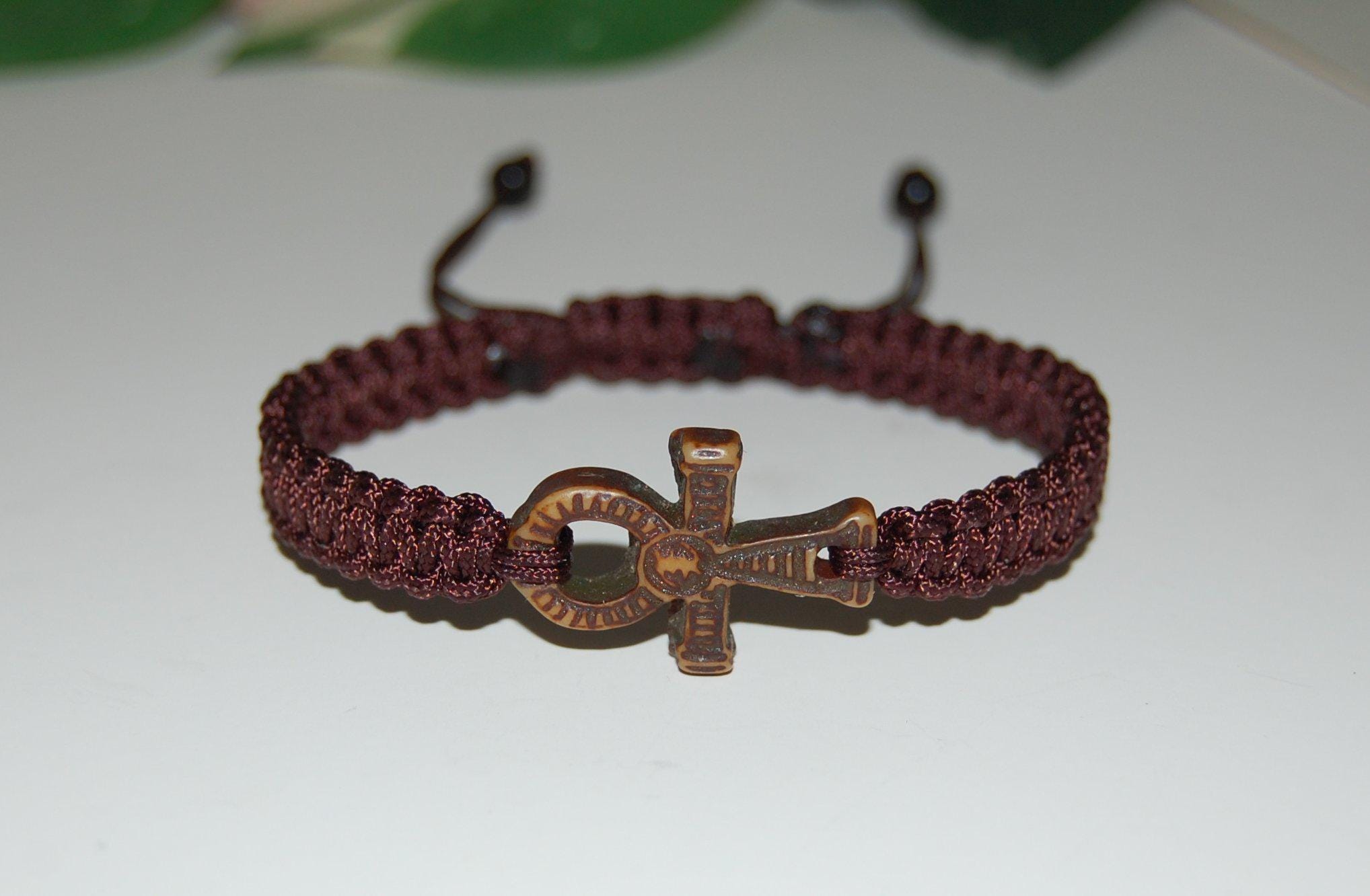 Bracciale Croce Ankh Vita In Argento Sterling – Lunghezza 17,8 Cm - 5
