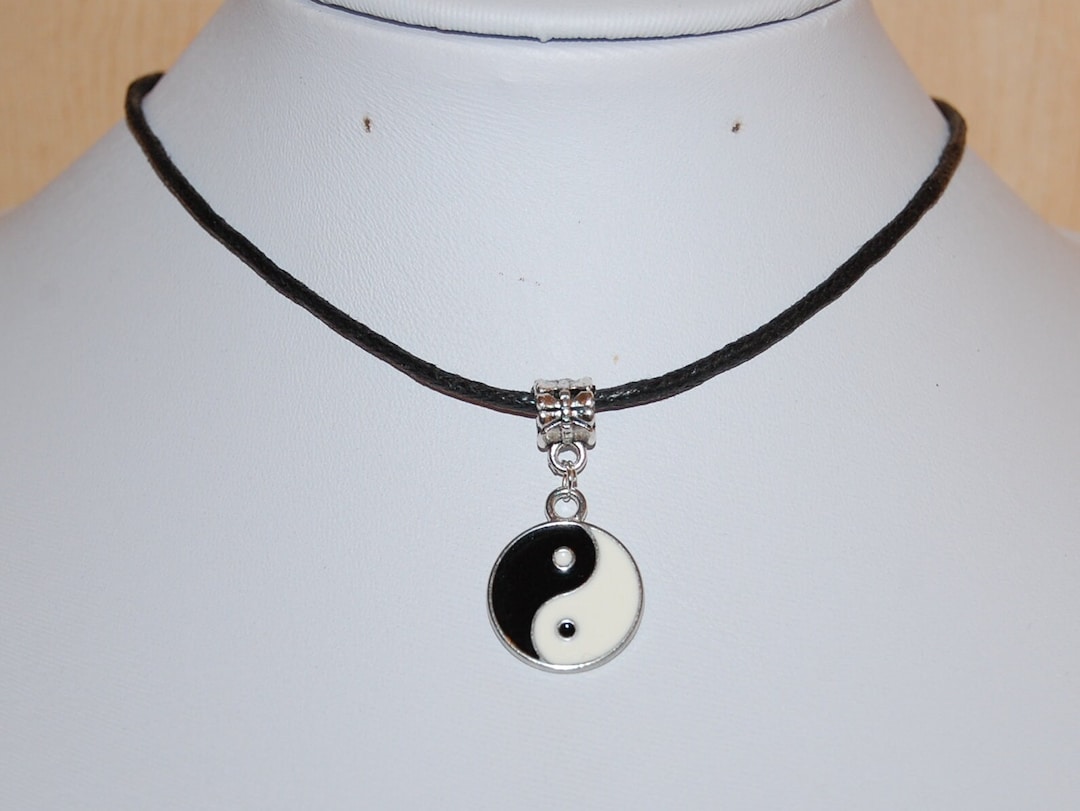 Collier Yin Yang, collier tour de cou Tai Chi, collier tour de cou