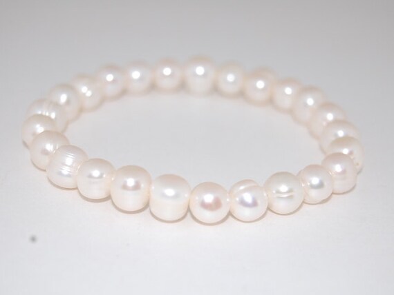 ブレスレット LESS IS MORE 8mm pearl bracelet Pearl Bracelet,natural Fresh Water Pearl 8mm Beads Bracelet