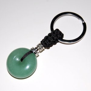 Llavero de jade, llavero de buena suerte, llavero de jade verde, protección, llavero de buena fortuna, llavero de Fung Shui, llavero de oración, regalo