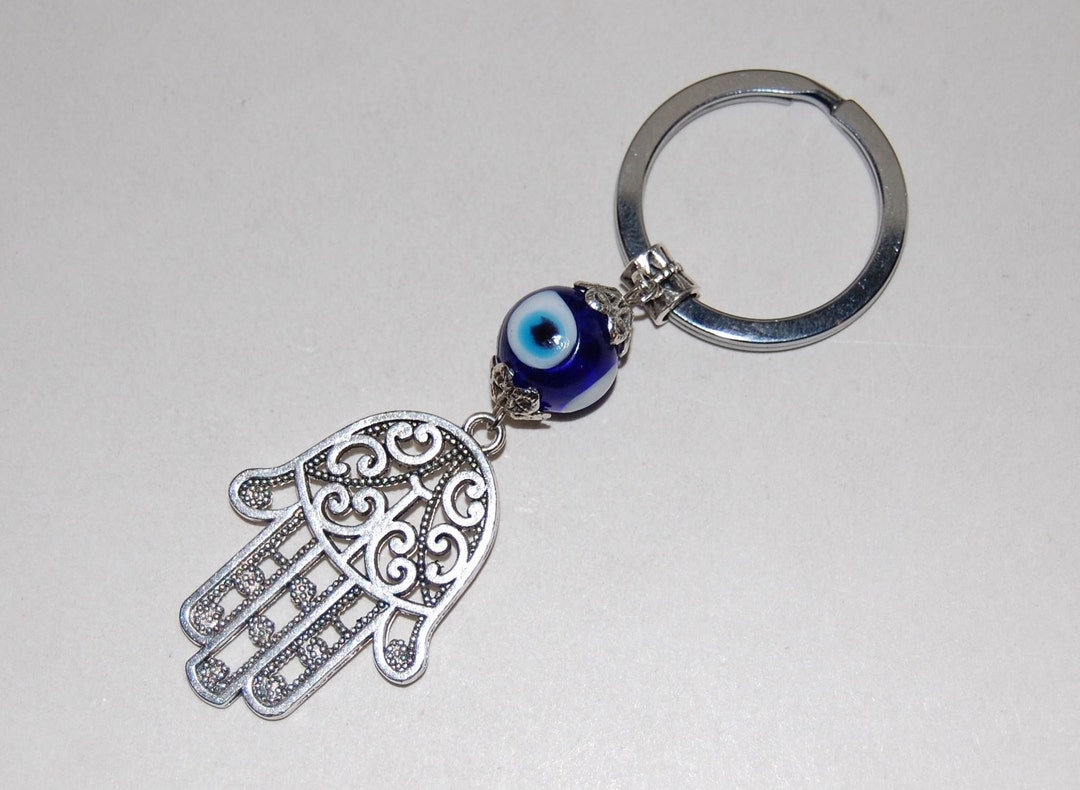 Hamsa Hand Keychain,evil Eye Keychain,fatima Charm Keychain,car,bag ...