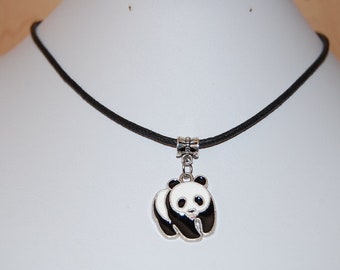 Panda Necklace,Panda Choker Necklace,Panda Bear Necklace,Panda Pendant Necklace,Panda Jewelry,Wildlife Animal Necklace,Man,Woman,Gift