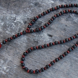 Buddha Necklace,Wood Beads Necklace,Spirituality,Mala,Good Luck Necklace,Man,Woman,Prayer,Yoga,Protection,Meditation,Happy Buddha Necklace
