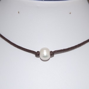 Pearl Necklace,Genuine Freshwater Pearl,Pearl Choker Necklace,Choker Necklace,Girl,Chic,Women,Pearl Cord Necklace,Pearl Chocker,Gift