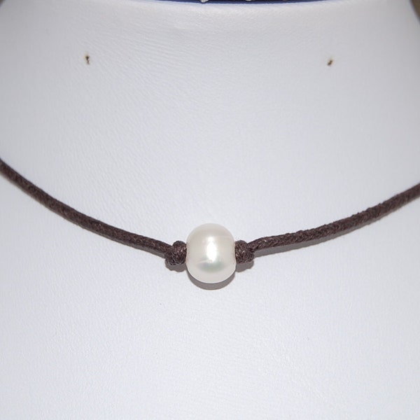 Pearl Necklace,Genuine Freshwater Pearl,Pearl Choker Necklace,Choker Necklace,Girl,Chic,Women,Pearl Cord Necklace,Pearl Chocker,Gift