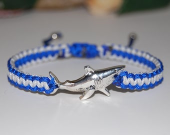 Shark Bracelet,Shark Charm Bracelet,Ocean Bracelet,Nautical Bracelet,Gift for Him,Gift for Her,Surfer Bracelet,Shark Gift,Beach Bracelet
