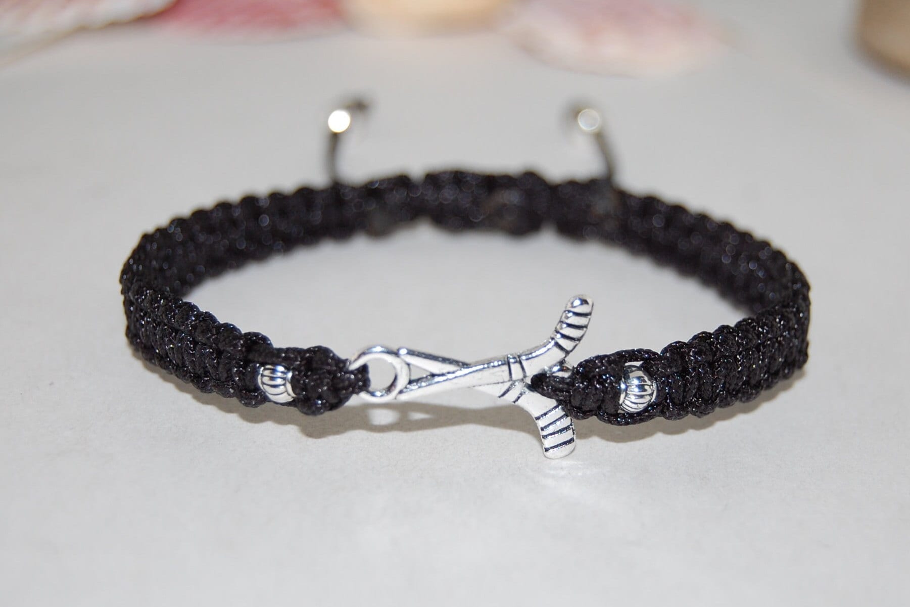 Hockey Bracelet,Hockey Macrame Bracelet,Hockey Charm,Hockey Sticks Bracelet,,Men,Women,Hockey,Hockey Gifts,Hockey Player Gift,Hockey lover