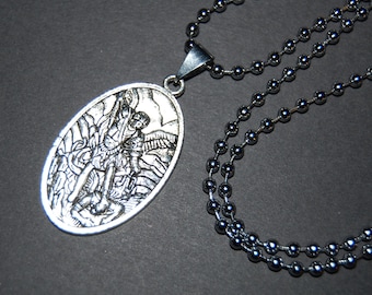 St Michael Necklace,St Michael Necklace,St Michael Guardian Angel Necklace,the Archangel Necklace,Michael the Archangel,Protected Gift