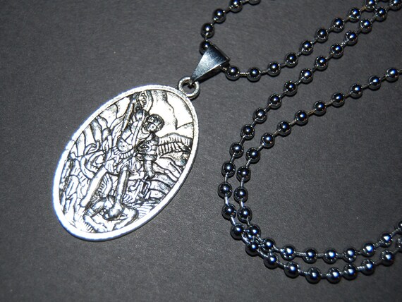 St Michael Necklace st Michael Necklace st Michael Guardian Angel