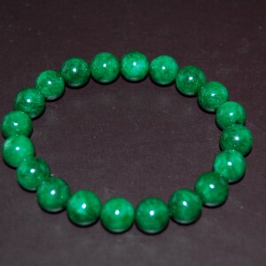 Green Jade Bracelet,Jade Bracelet,8mm Jade Gemstone Beads,Boho Bracelet,Pray,Stone Jewelry,Stretch,Gifts,Men,Women,Good Luck Bracelet,Gift image 9