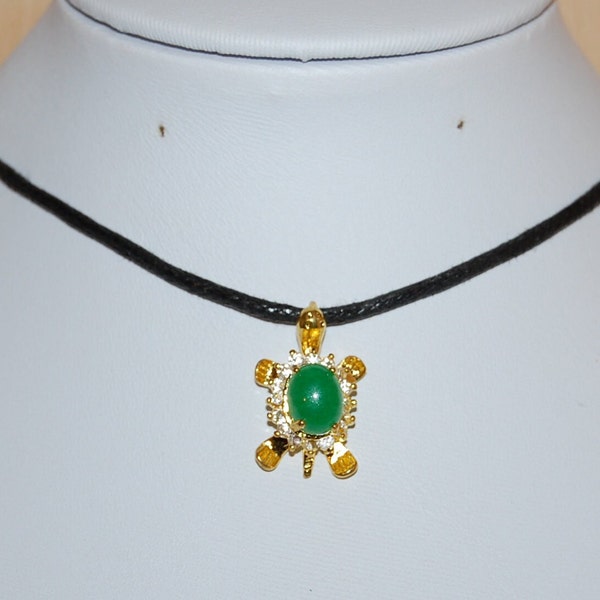 Turtle Necklace,Jade Turtle Necklace,Turtle Chocker Necklace,Choker Necklace,Girl,Women,Boho,Good Luck Turtle Necklace,Gift