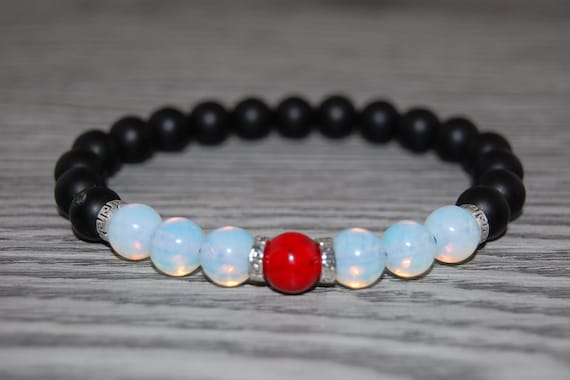 Black Onyx Bracelet,Gemstone Bracelet,8mm Beads,Stretch Bracelet,Boho,Man,Woman,Onyx Bracelet,Matte Onyx Bracelet,Unisex Beaded Bracelet
