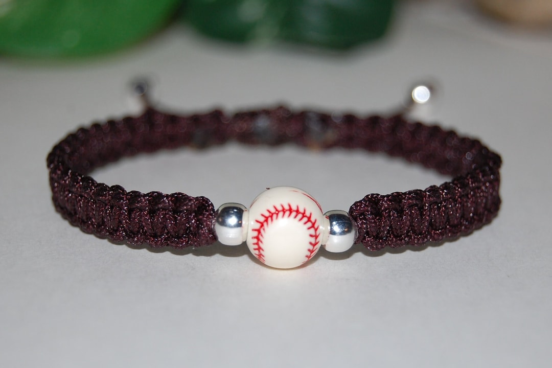 Baseball Bracelet,baseball Braided Bracelet,string Bracelet