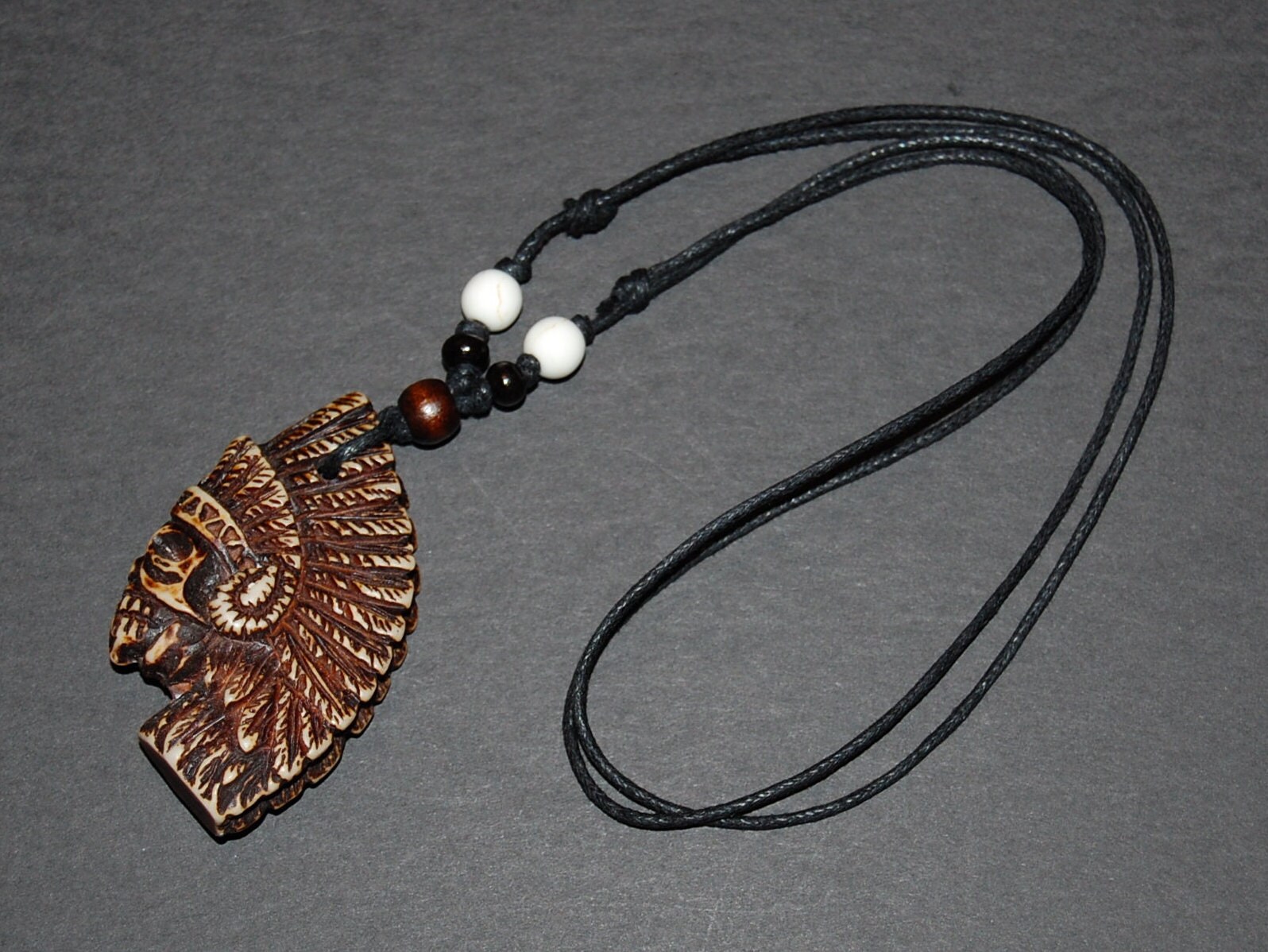 Native Indian Chief Necklace,indian Head Necklace,american Indian