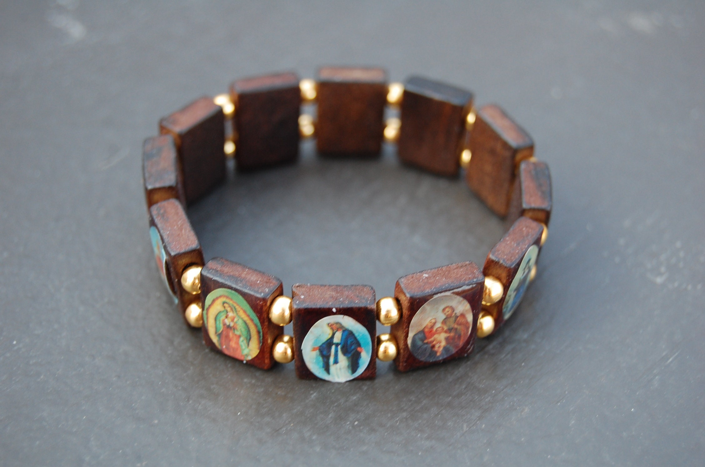 Wooden religious deals bracelets