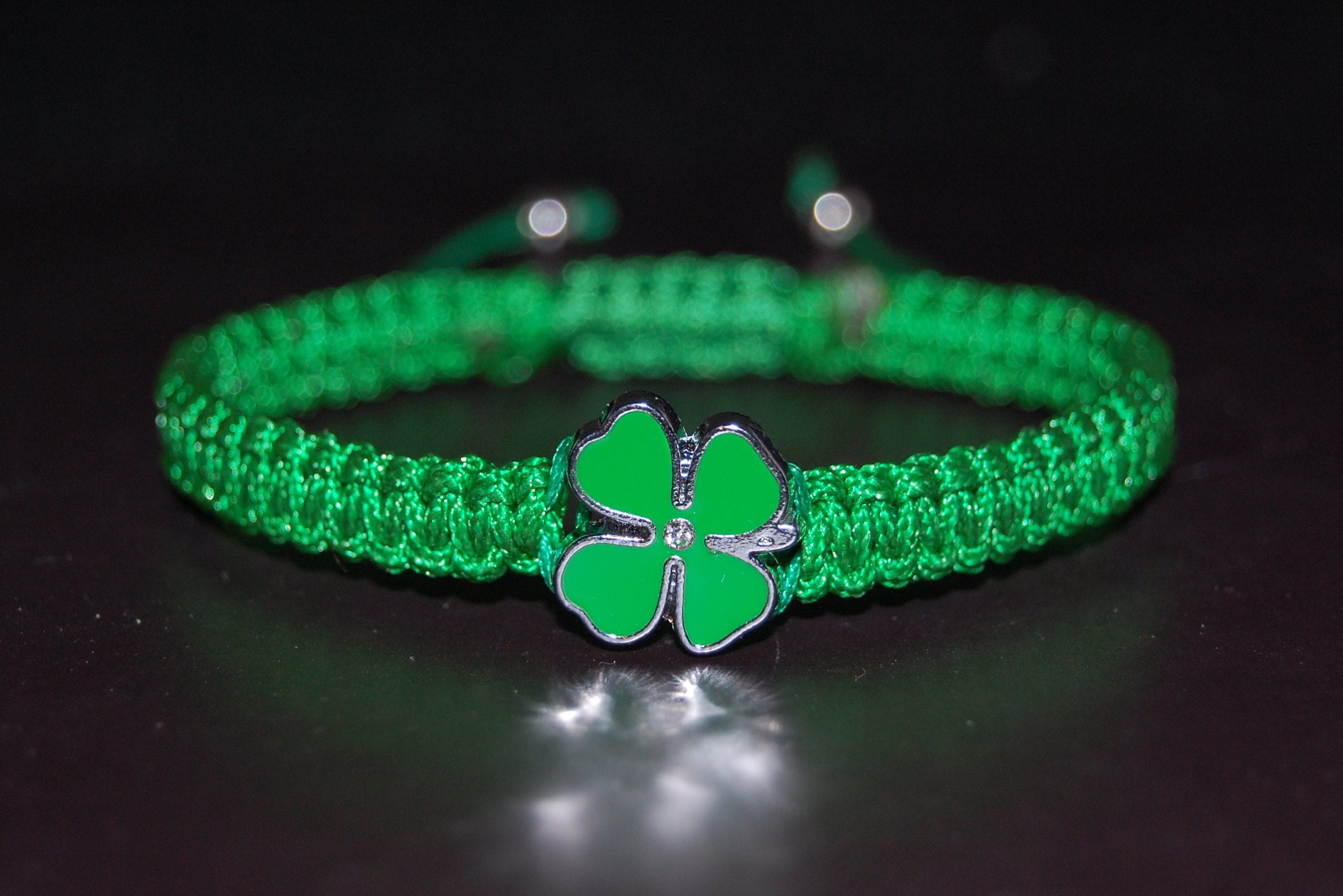 Clover Bracelet,4 Leaf Lucky Clover,four Leaf Clover Bracelet,st 