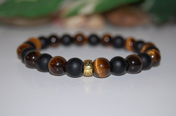 Tiger eye 2024 black onyx bracelet