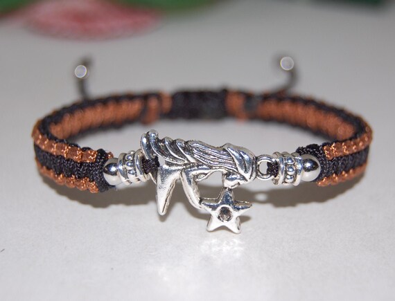 Bracciale Zodiacale In Argento E Nero Per Donna - Fatto A Mano In Germania Con Nodo Macramè Regolabile, Ciondolo Segno Zodiacale In Metallo Argentato, Regalo Con Confezione - 3