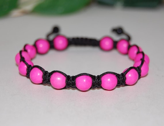 Pink Howlite Bracelet,pink Stone Bracelet,8mm Beads,yoga